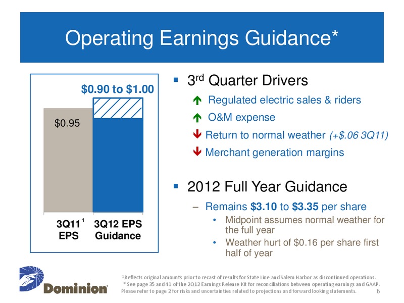 Q2 2012 Earnings Call – Dominion Resources, Inc. – slide 5