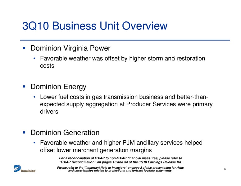 Q3 2010 Earnings Call – Dominion Resources, Inc. – slide 5