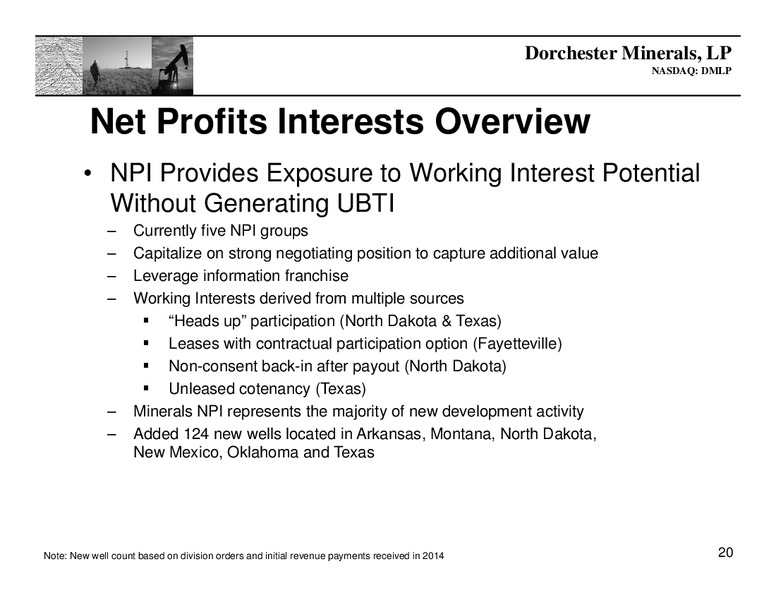 May 2015 Annual General Meeting – Dorchester Minerals Lp – slide 19