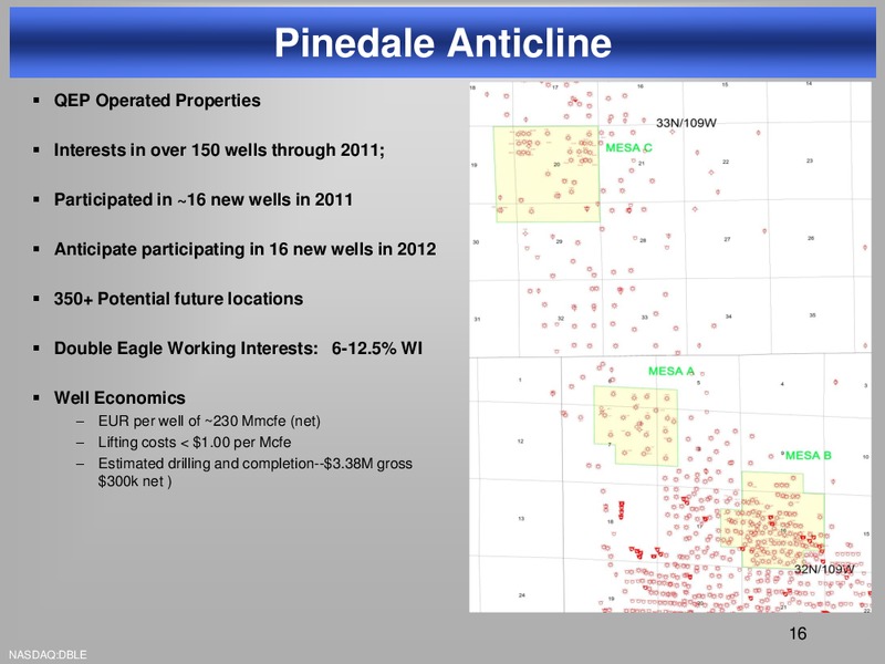 2012 OGIS – Double Eagle Petroleum Co. – slide 15