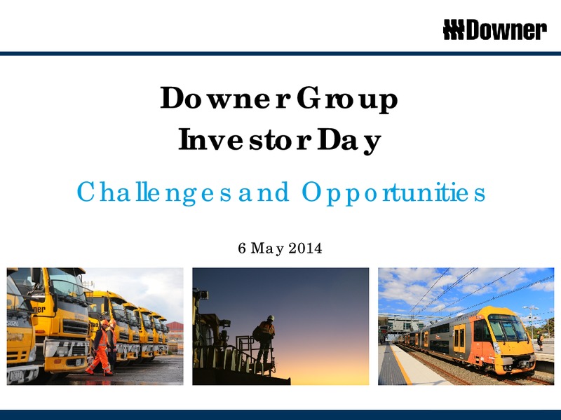 Downer Group Investor Day – Downer Group – slide 1