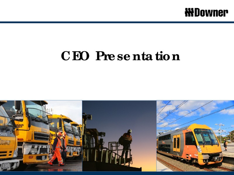 Downer Group Investor Day – Downer Group – slide 2