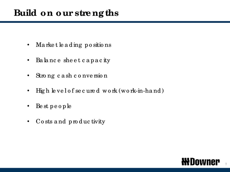 Downer Group Investor Day – Downer Group – slide 7