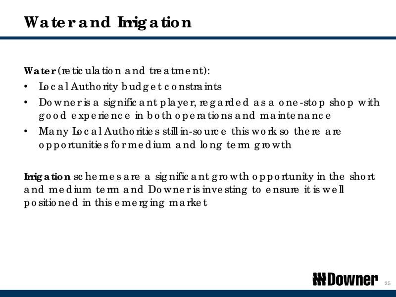 Downer Group Investor Day – Downer Group – slide 25