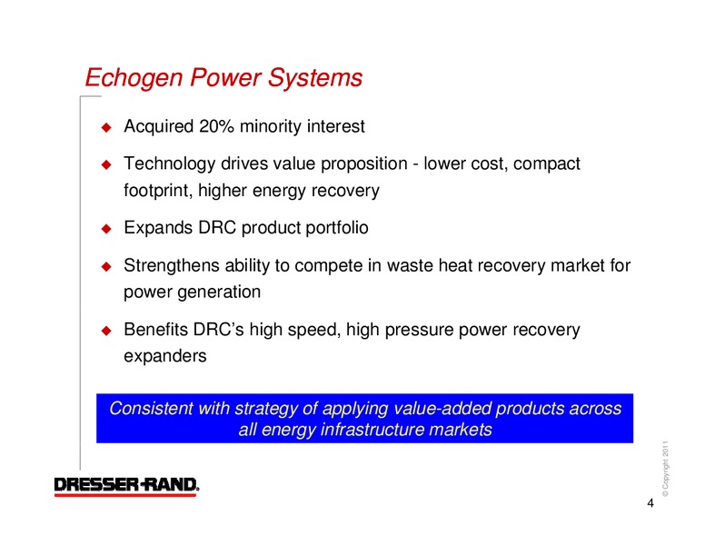 Q4 2010 RESULTS – Dresser Rand Group Inc – slide 3