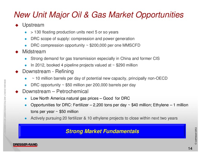 HOWARD WEILS 41ST ANNUAL ENERGY CONFERENCE – Dresser Rand Group Inc – slide 13
