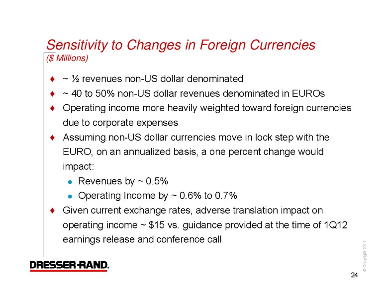 Q2 2012 CONFERENCE CALL – Dresser Rand Group Inc – slide 23