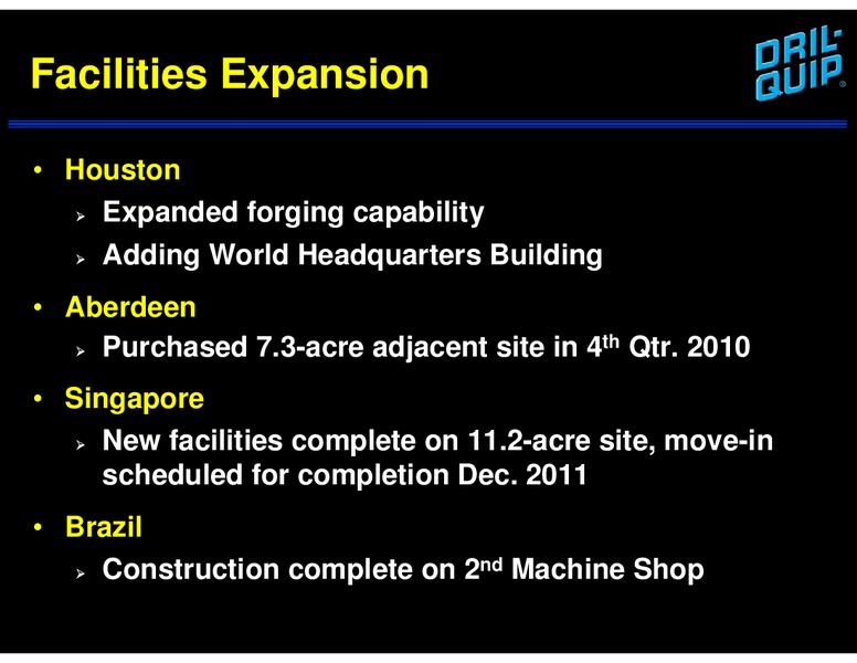 DAHLMAN ROSE & CO ULTIMATE OIL SERVICES & DRILLING CONFERENCE – Dril-Quip, Inc. – slide 19