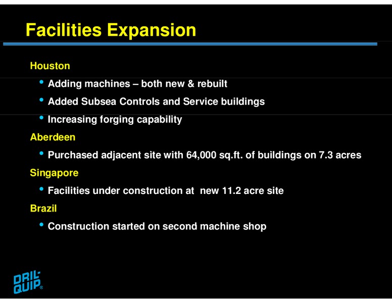 JEFFERIES GLOBAL ENERGY CONFERENCE – Dril-Quip, Inc. – slide 14