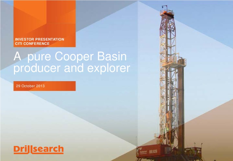 October 2013 Citi Conference – Drillsearch Energy, Ltd. – slide 1