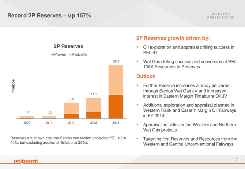 October 2013 Citi Conference – Drillsearch Energy, Ltd. – slide 7
