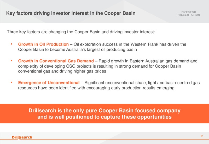 October 2013 Citi Conference – Drillsearch Energy, Ltd. – slide 11