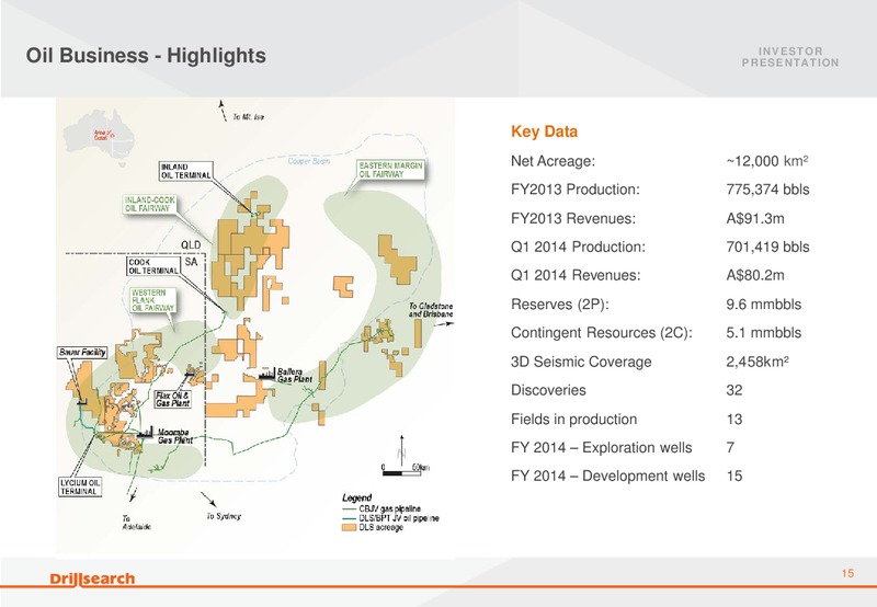 October 2013 Citi Conference – Drillsearch Energy, Ltd. – slide 15