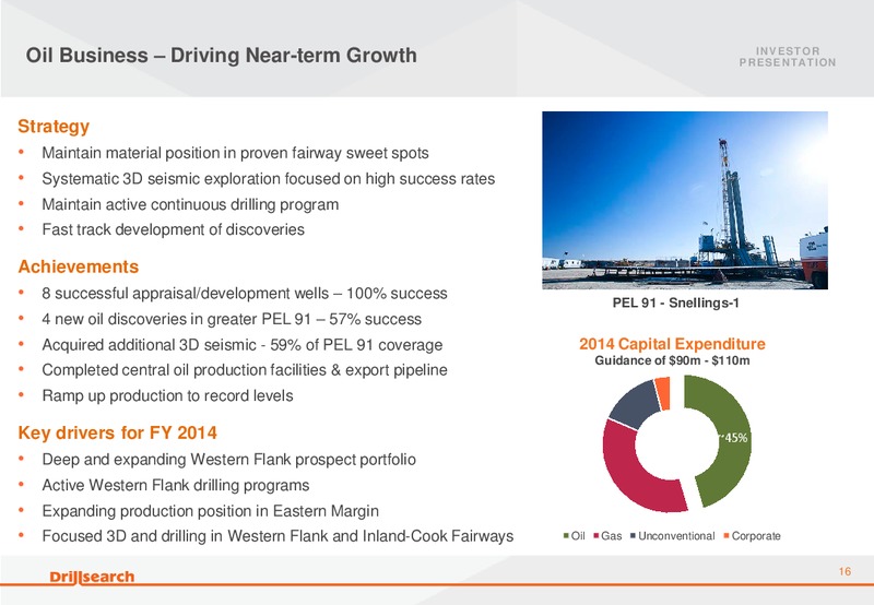 October 2013 Citi Conference – Drillsearch Energy, Ltd. – slide 16