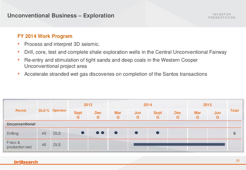 October 2013 Citi Conference – Drillsearch Energy, Ltd. – slide 26