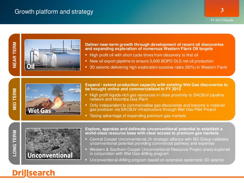 Financial Year 2012 Results Briefing – Drillsearch Energy, Ltd. – slide 3