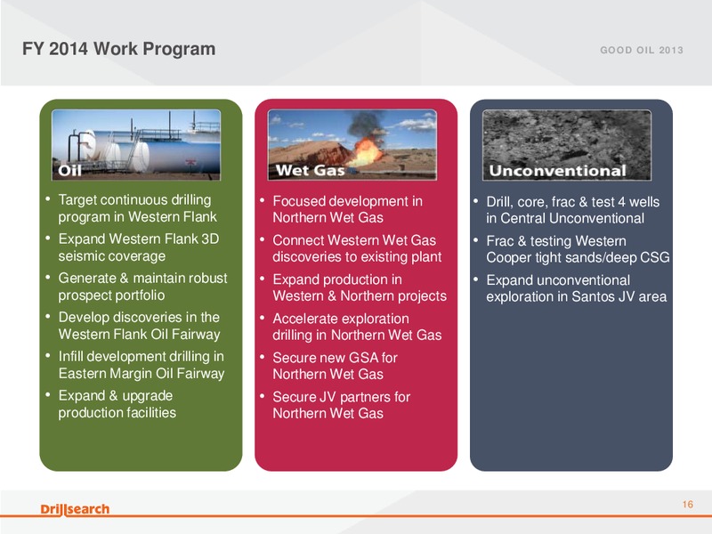 September 2013 Good Oil Conference – Drillsearch Energy, Ltd. – slide 16