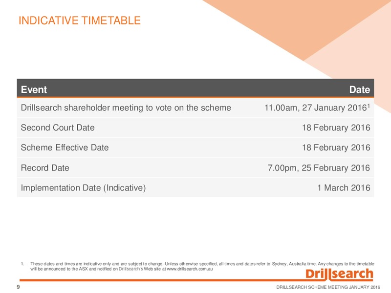 Scheme Meeting – Drillsearch Energy, Ltd. – slide 8