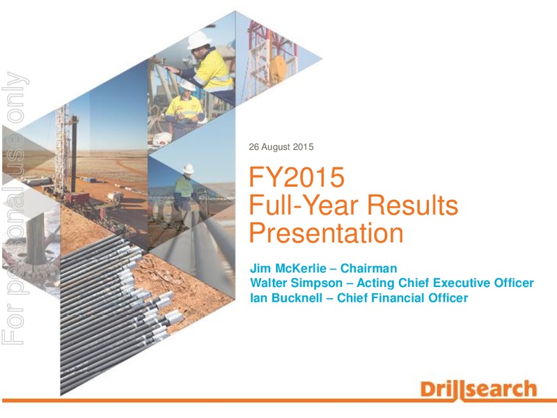 August 2015 Investor Presentation – Drillsearch Energy, Ltd. – slide 1