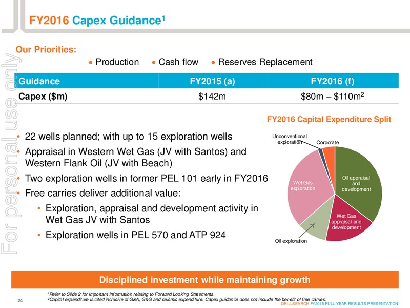 August 2015 Investor Presentation – Drillsearch Energy, Ltd. – slide 23