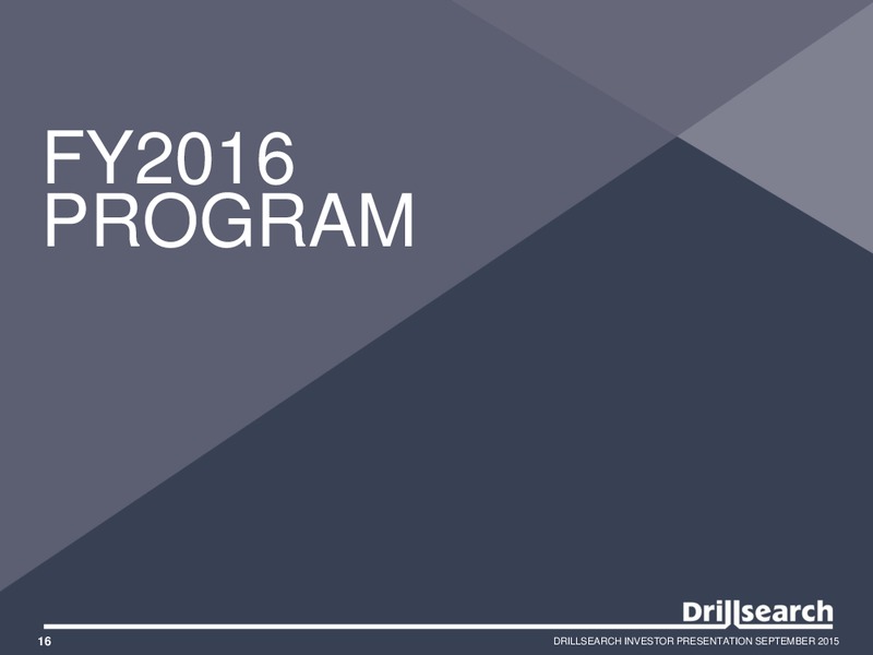 September 2015 Investor Presentation – Drillsearch Energy, Ltd. – slide 14