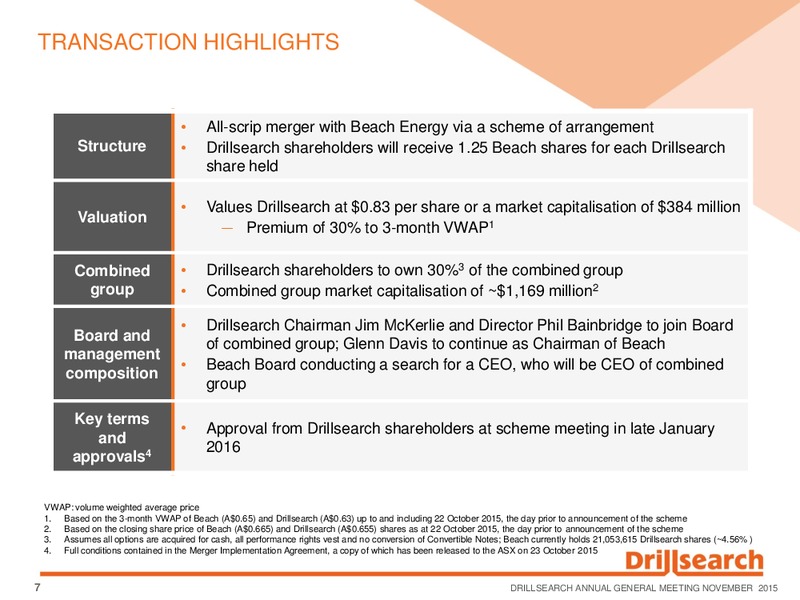 Annual General Meeting – Drillsearch Energy, Ltd. – slide 6