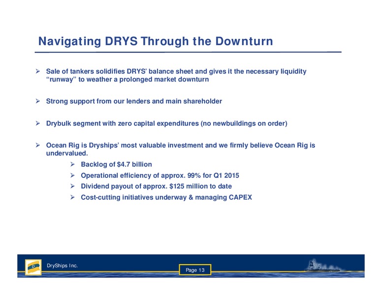 Q1 Earnings Presentation – Dryships – slide 12