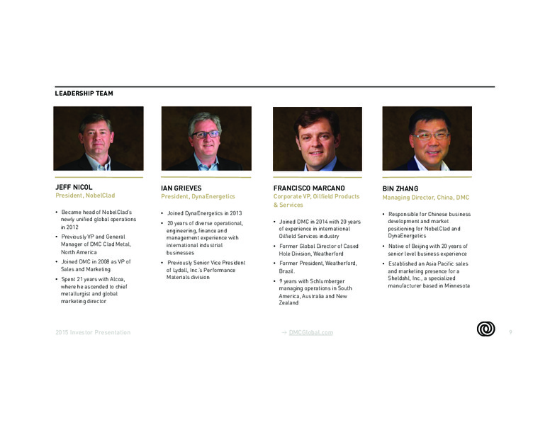 August 2015 Investor Presentation – Dynamic Materials – slide 8