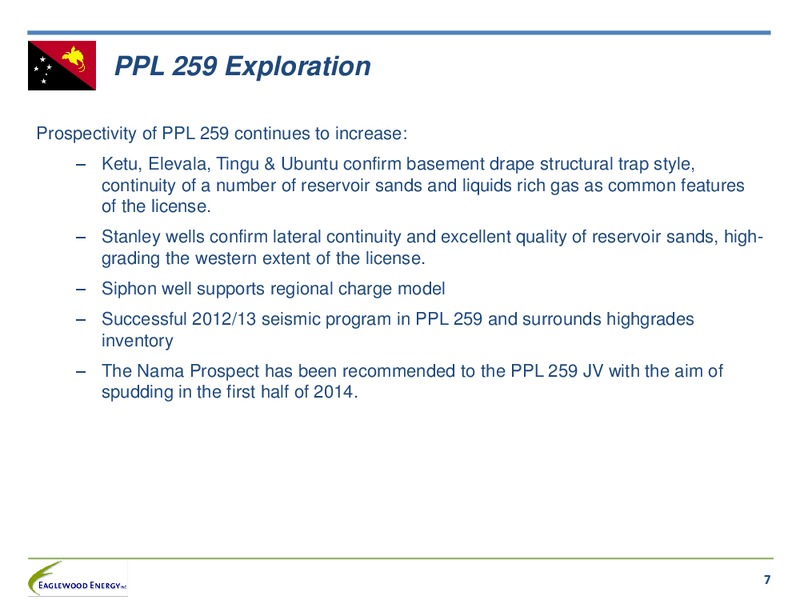 2013 PNG Oil and Gas Conference – Eaglewood Energy, Inc. – slide 5