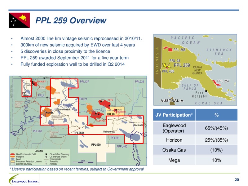 December 2013 Corporate Presentation – Eaglewood Energy, Inc. – slide 18