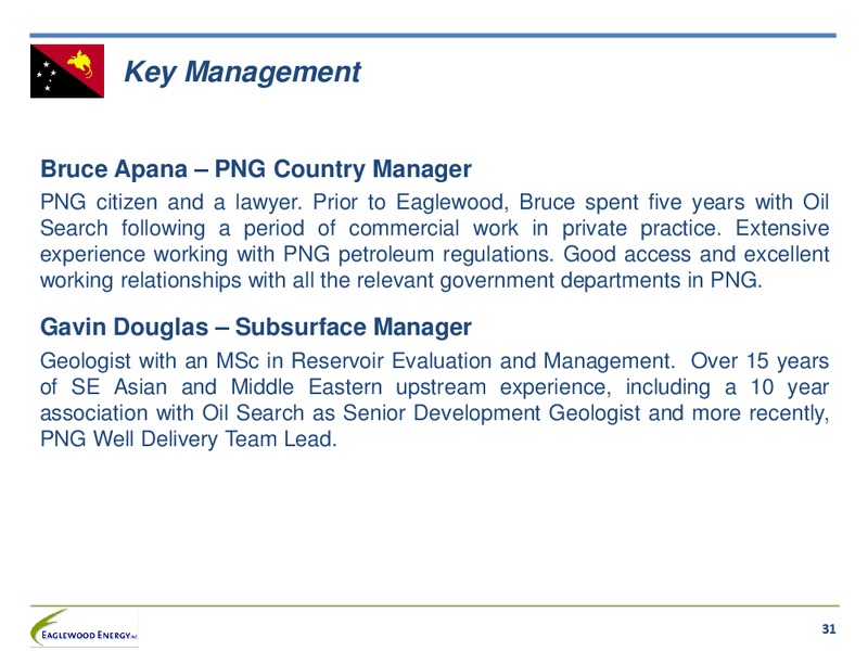 December 2013 Corporate Presentation – Eaglewood Energy, Inc. – slide 29