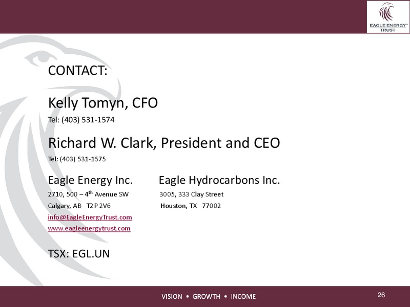 INVESTOR PRESENTATION – Eagle Energy Trust – slide 25