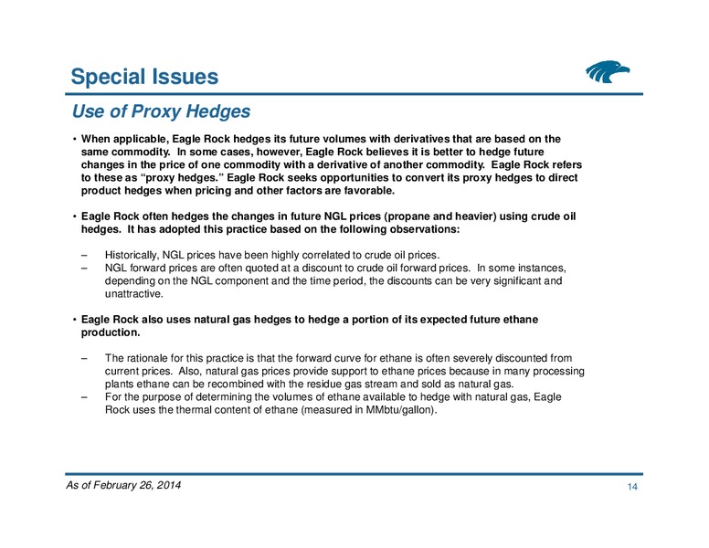 Commodity Hedging Overview – Eagle Rock Energy Partners Lp – slide 14