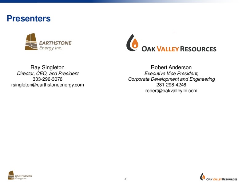 IPAA Oil and Gas Investment Symposium – Earthstone Energy Inc. – slide 2
