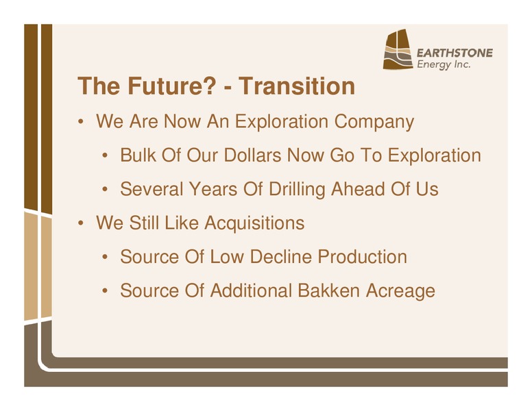 INVESTOR PRESENTATION – Earthstone Energy Inc. – slide 29
