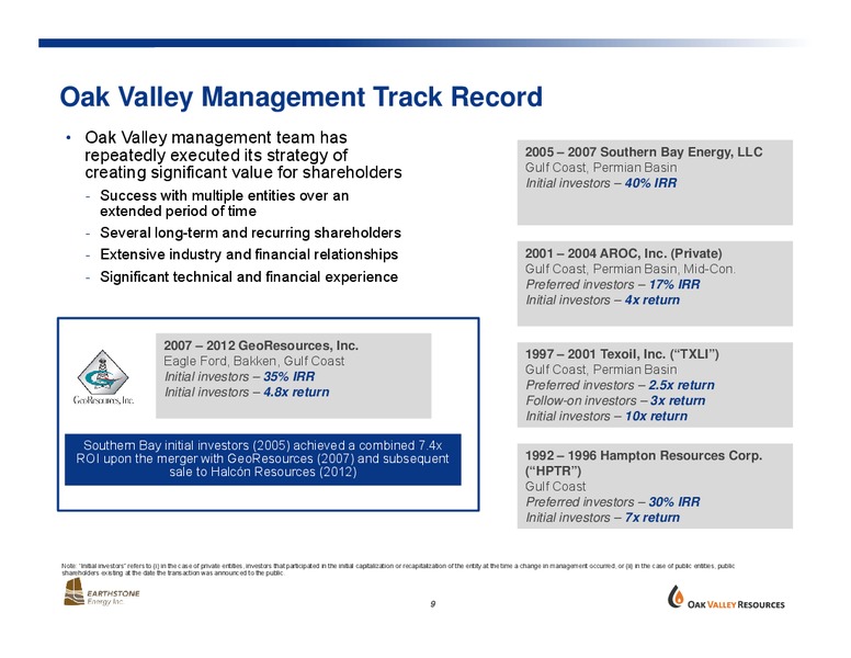 Strategic Combination – Earthstone Energy Inc. – slide 8