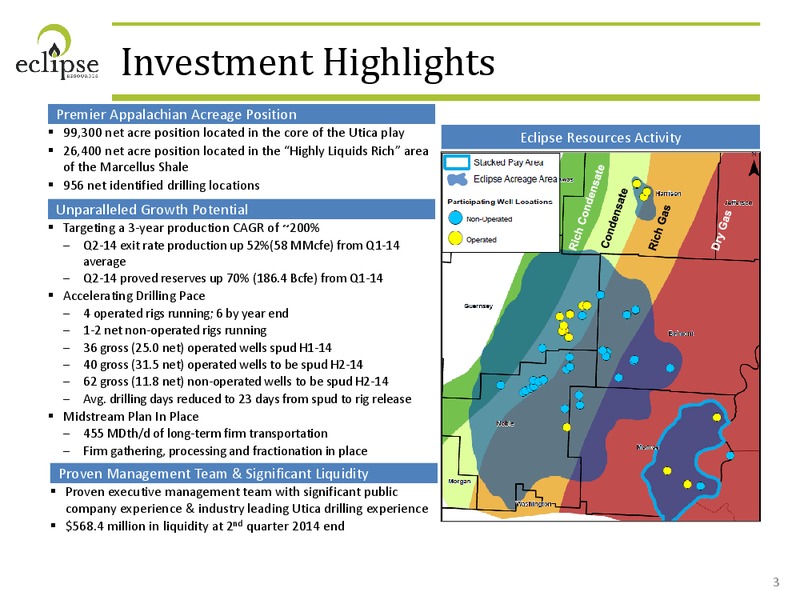 Deutsche Bank Energy Conference – Eclipse Resources Corp. – slide 2