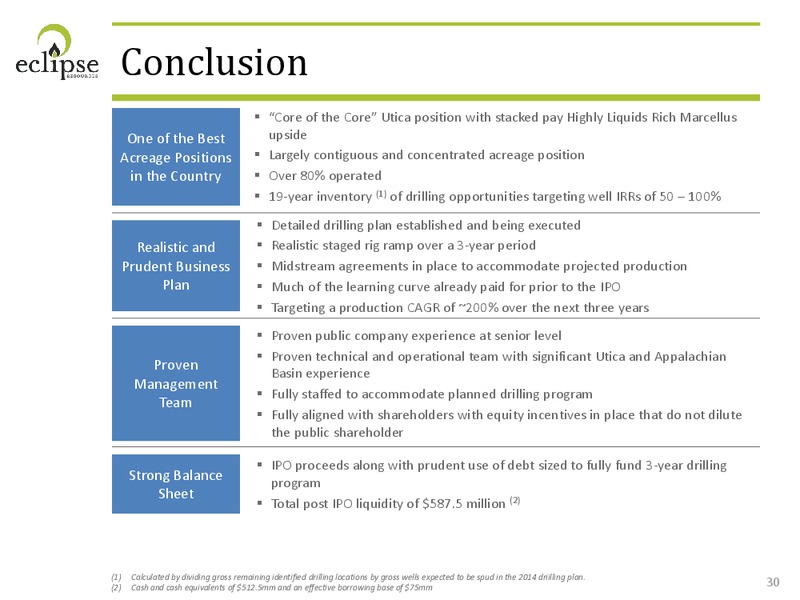 Corporate Presentation – Eclipse Resources Corp. – slide 29