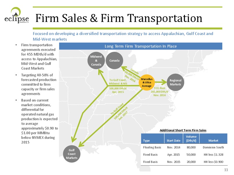 AUGUST 2014 CORPORATE PRESENTATION – Eclipse Resources Corp. – slide 10