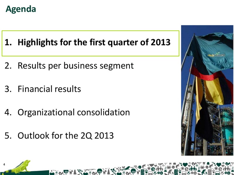 Q1 2013 RESULTS – Ecopetrol S.A. – slide 4