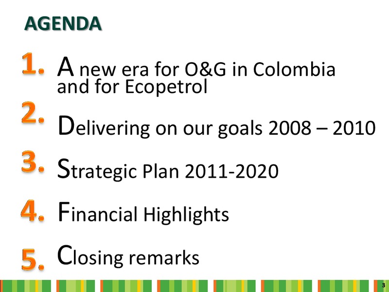 INVESTOR DAY – Ecopetrol S.A. – slide 3