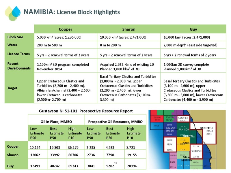 February 2015 Corporate Presentation – Eco Atlantic Oil & Gas Ltd. – slide 12