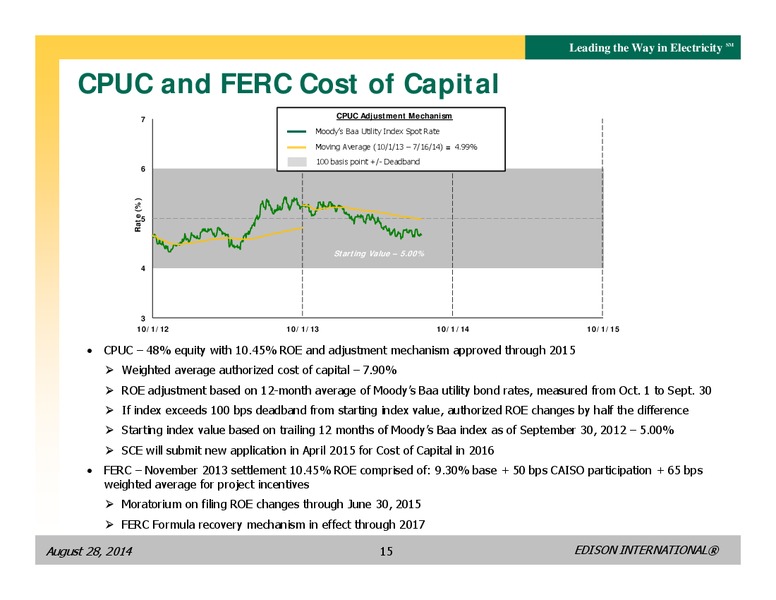 BUSINESS UPDATE – Edison International – slide 14