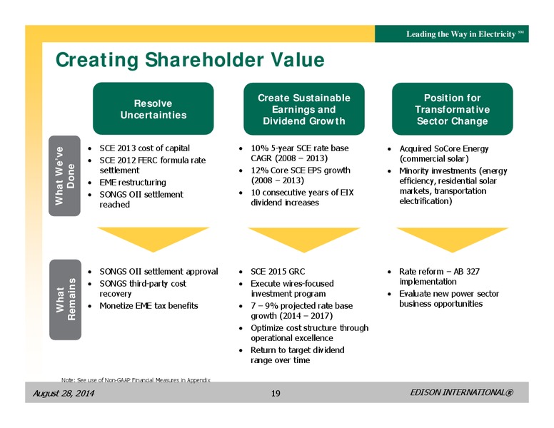 BUSINESS UPDATE – Edison International – slide 18