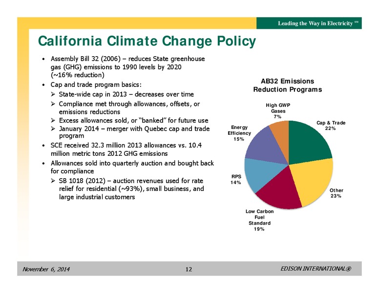BUSINESS UPDATE – Edison International – slide 11