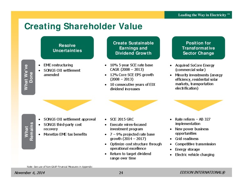 BUSINESS UPDATE – Edison International – slide 23