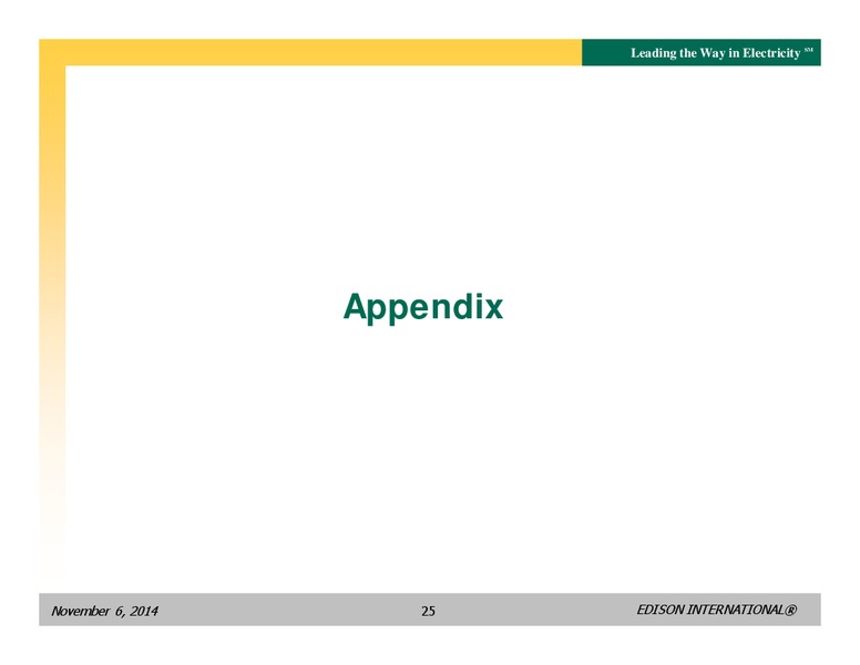 BUSINESS UPDATE – Edison International – slide 24