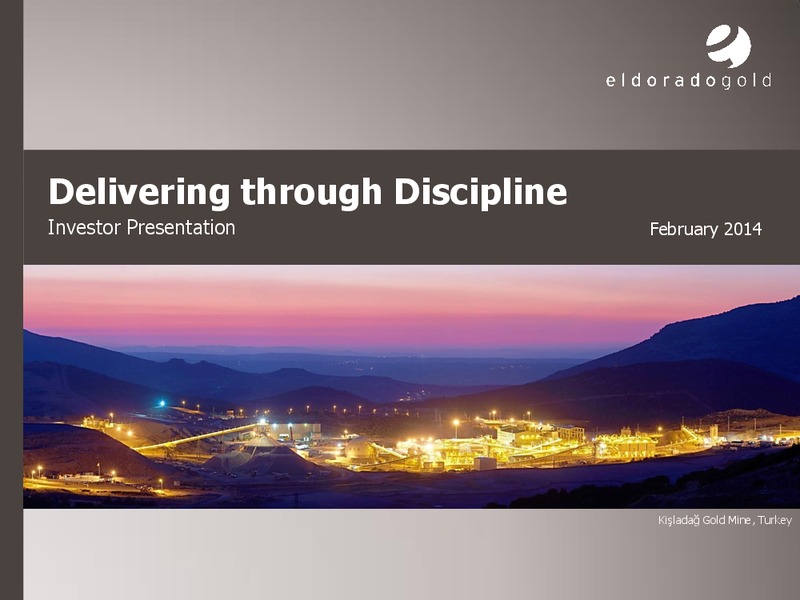 Investor Presentation – Eldorado Gold Corp. – slide 1