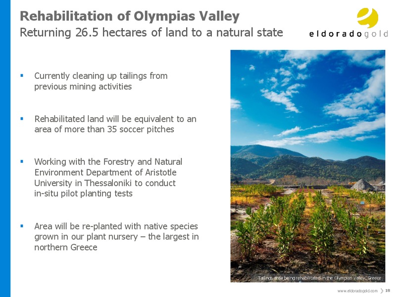 Investor Presentation – Eldorado Gold Corp. – slide 17