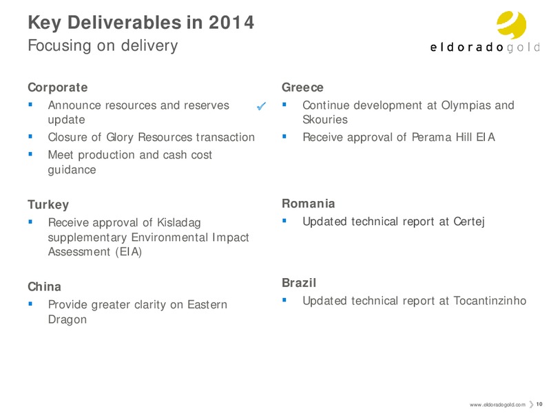 Investor Presentation – Eldorado Gold Corp. – slide 9